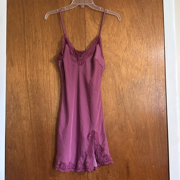 Urban Outfitters Out From Under Juliette Satin
Lace Trim Mini Dress - Picture 2 of 10